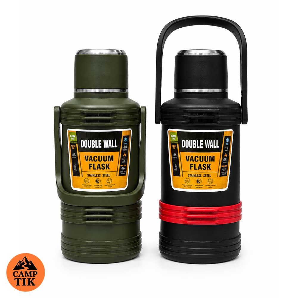 1.8 liter double-walled vacuum steel flask (4) فلاسک استیل دوجداره وکیوم 1.8 لیتری - تصویر 1